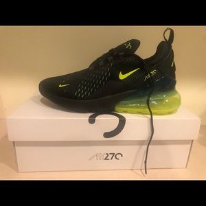 New Black and Volt Green Air Max 270
